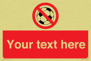 Custom No Ball Games Sign